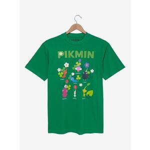 NWT BoxLunch Pikmin Garden Graphic T-Shirt in Green size Large